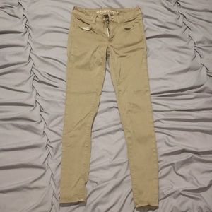 Tan American Eagle Jeggings